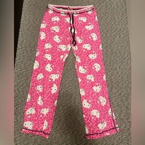 Sanrio Pink and White Pajamas with Hello Kitty